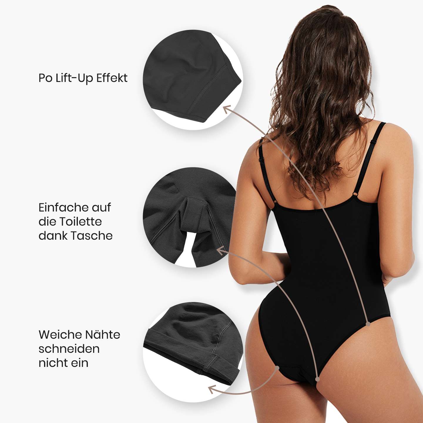 Bodysuit Sculpting Shapewear mit Slip