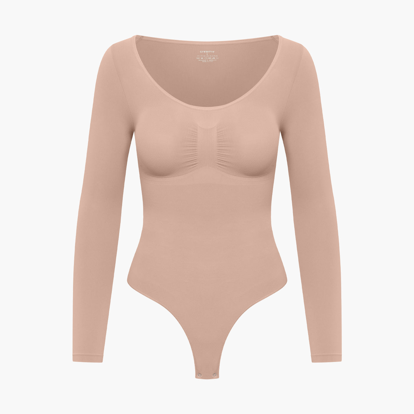 Bodysuit Sculpting Shapewear longsleeve met string - Secret Sale