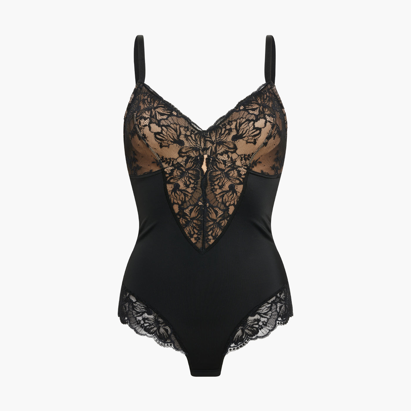 Sculpting kanten shapewear bodysuit met slip - Secret Sale