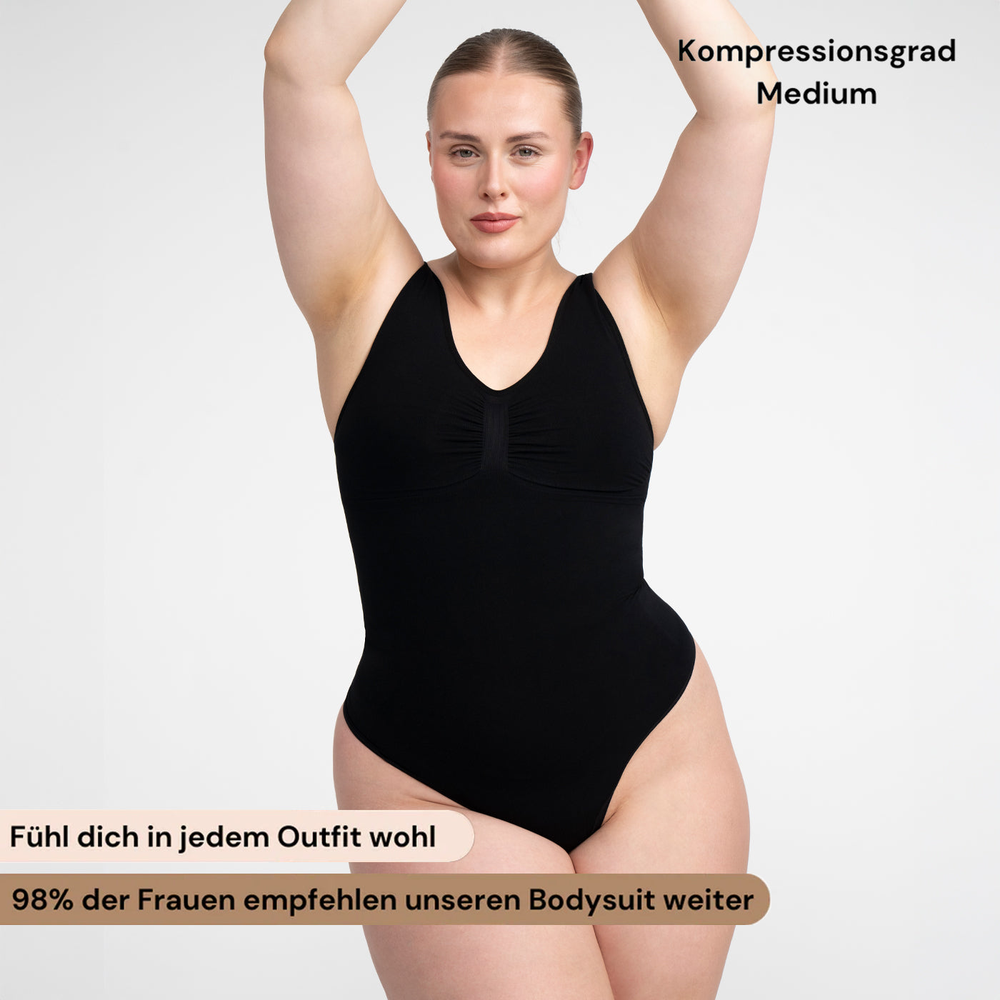 Comfort Tank Bodysuit Sculpting Shapewear mit Slip - Secret Sales