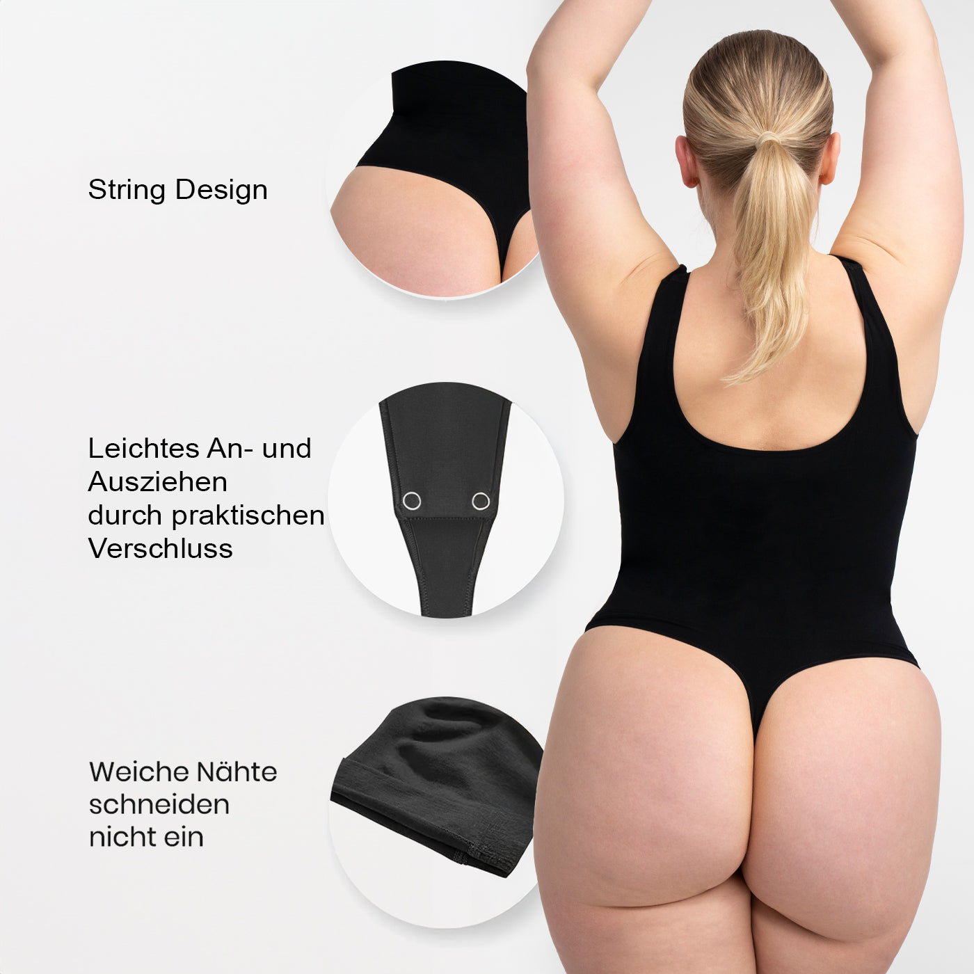 Comfort Tank Bodysuit Sculpting Shapewear mit String - Secret Sales