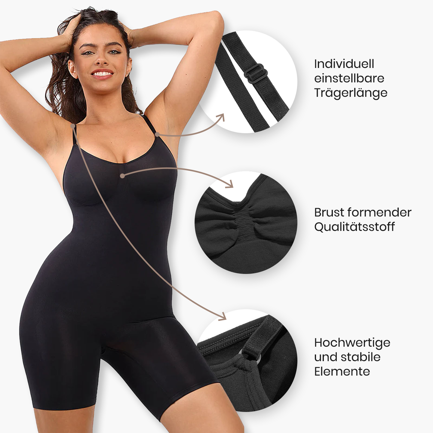 Bodysuit Sculpting Shapewear mit Shorts